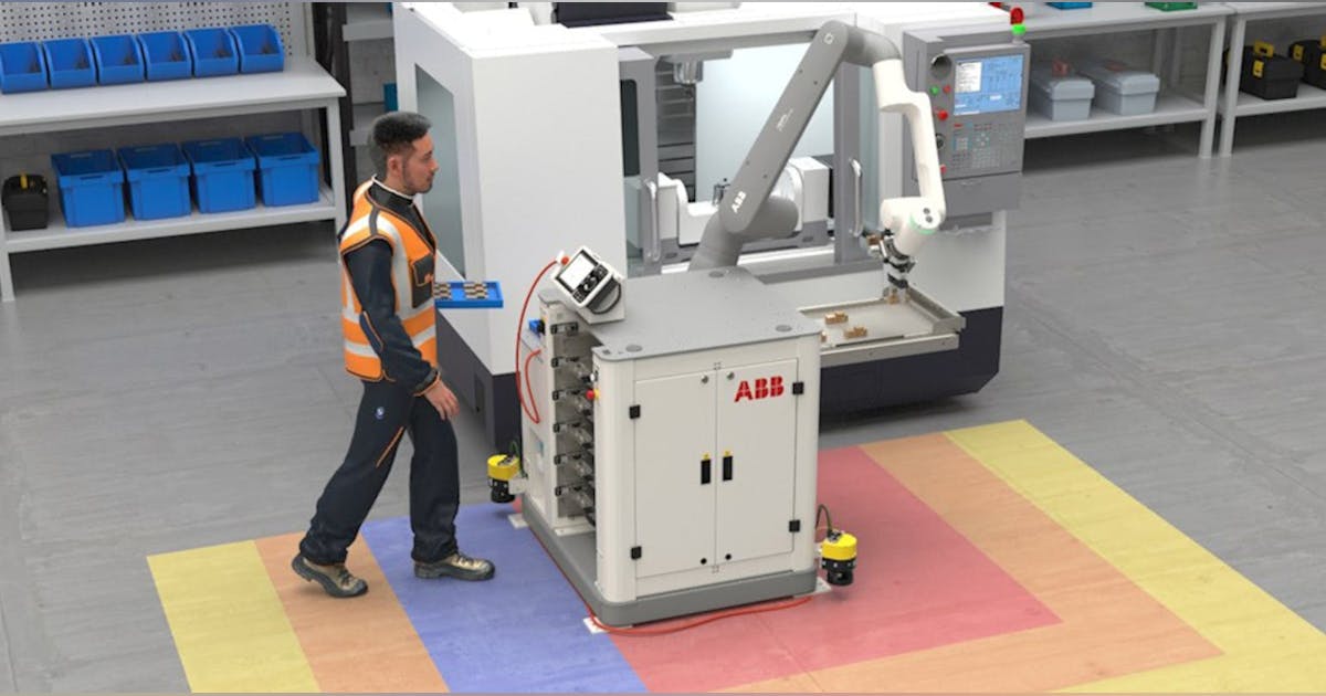 Collaborative Machine-Tending Cell | ABB Robotics